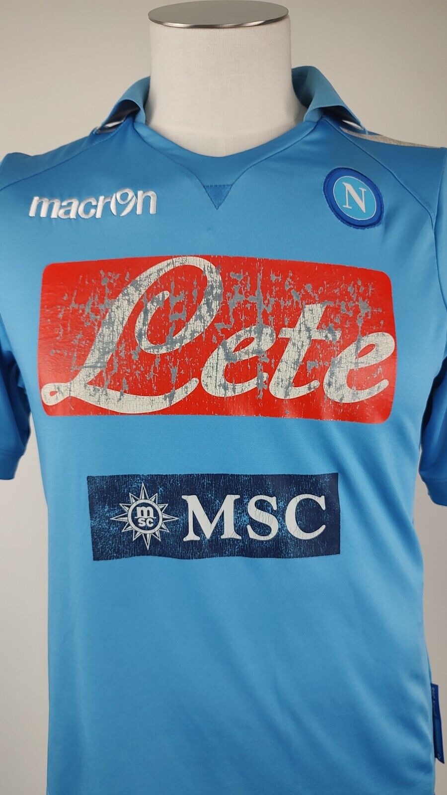 MACRON NAPOLI MAGLIA P. CANNAVARO 28 CALCIO UOMO Tg S SOCCER TRIKOT MAN JERSEY