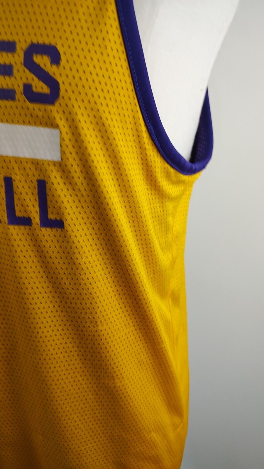 ADIDAS NBA LAKERS CANOTTA BASKET NBA UOMO TG. M SPORT MAN DOUBLE FACE