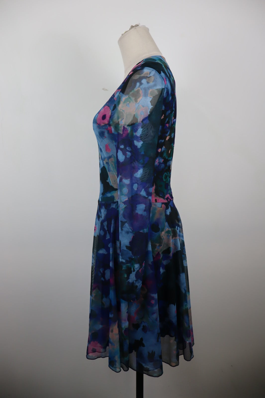 DESIGUAL VESTITO MANICA LUNGA DONNA TG S WOMAN CASUAL VINTAGE DRESS ABITO LOGO