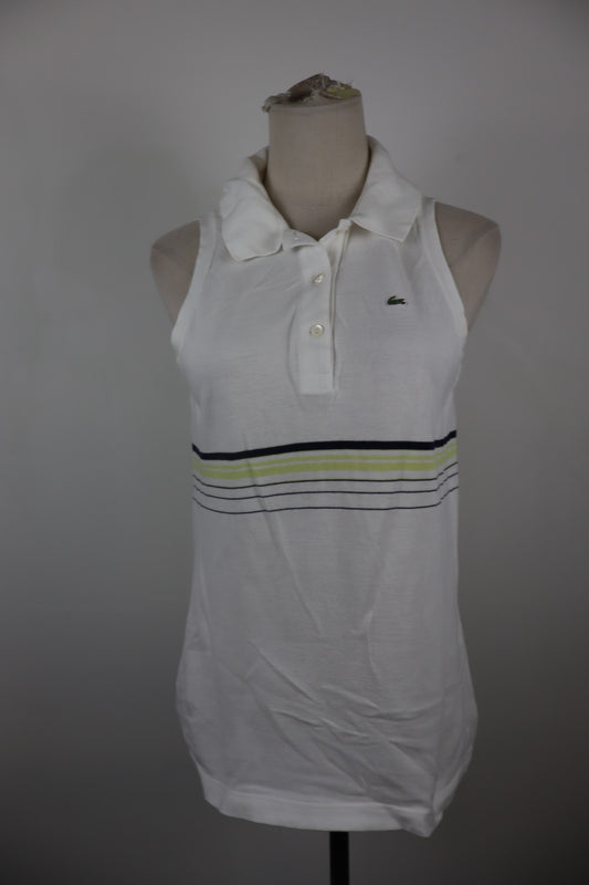 LACOSTE POLO SMANICATA MAGLIA DONNA COTONE 42 WOMAN COTTON SHIRT CASUAL VINTAGE