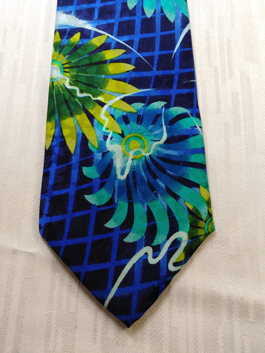 CARNAVAL DE VENISE 100% SILK TIE SETA CRAVATTA NECKTIE MADE IN ITALY CLASSIC
