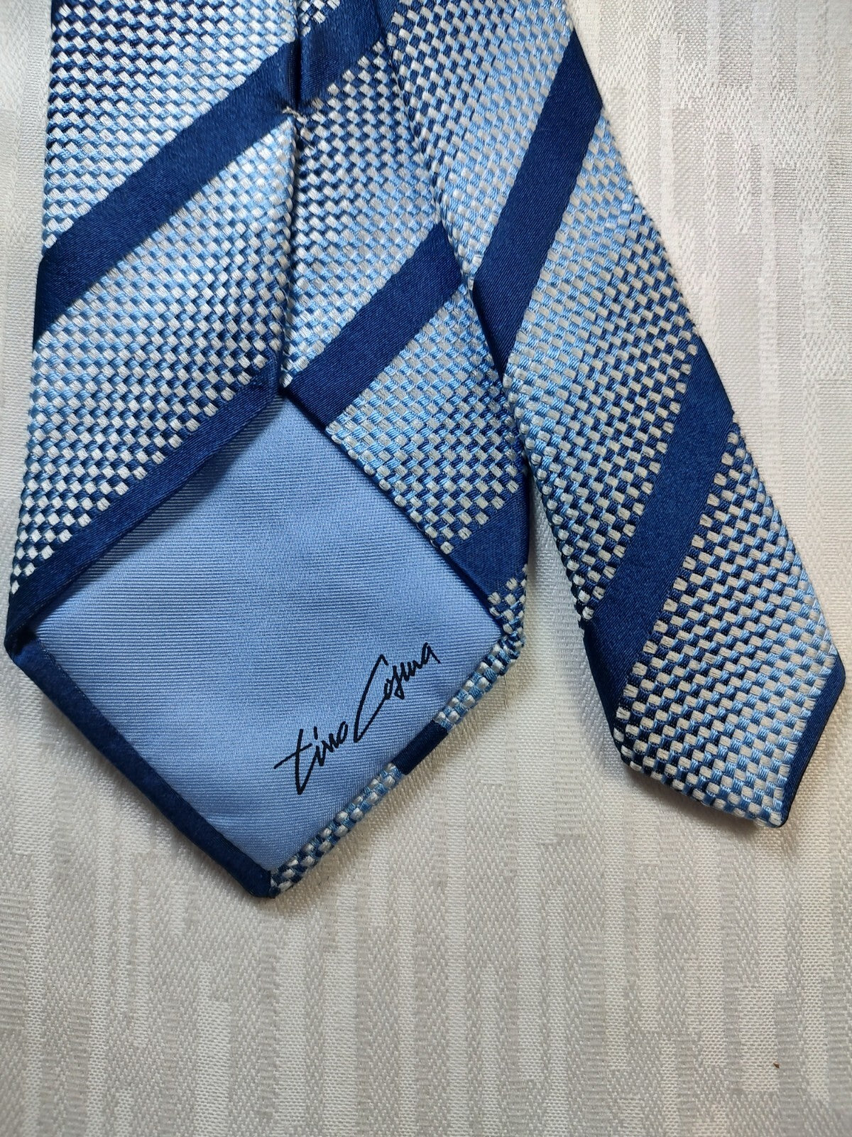 TINO COSMA 100% SILK TIE SETA CRAVATTA NECKTIE MADE IN ITALY CLASSIC