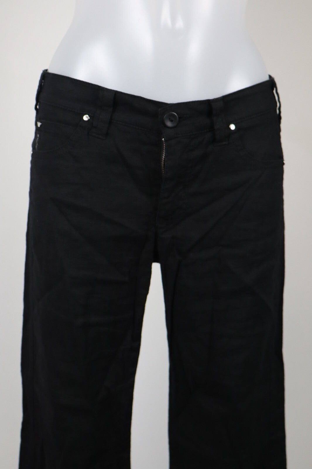 ARMANI JEANS PANTALONE CASUAL DONNA TG. 41 WOMAN VINTAGE PANTS LINO