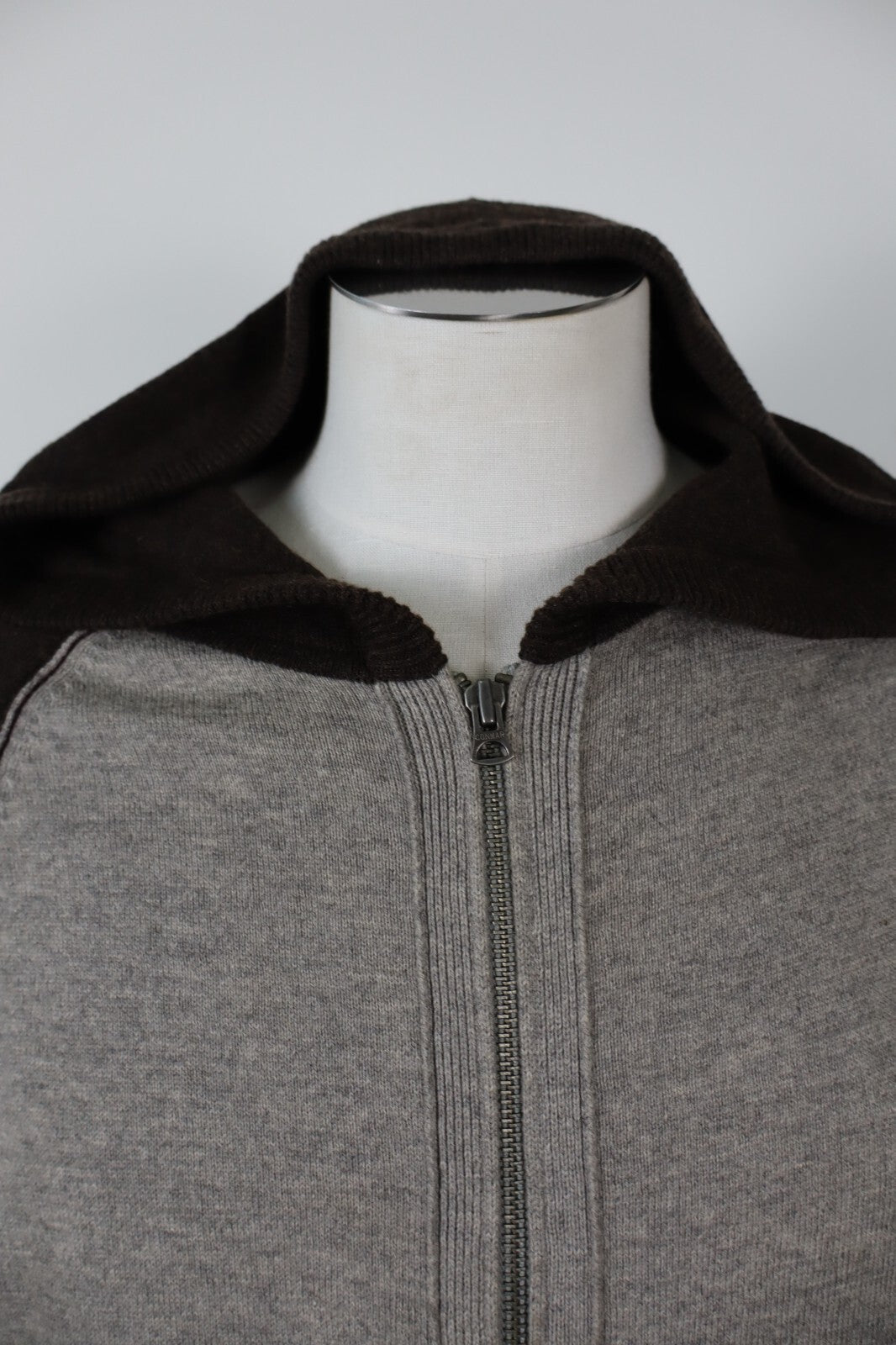GAP MAGLIONE CON ZIP FELPA VINTAGE UOMO Tg. L MAN SWEATER CASUAL LANA WOOL