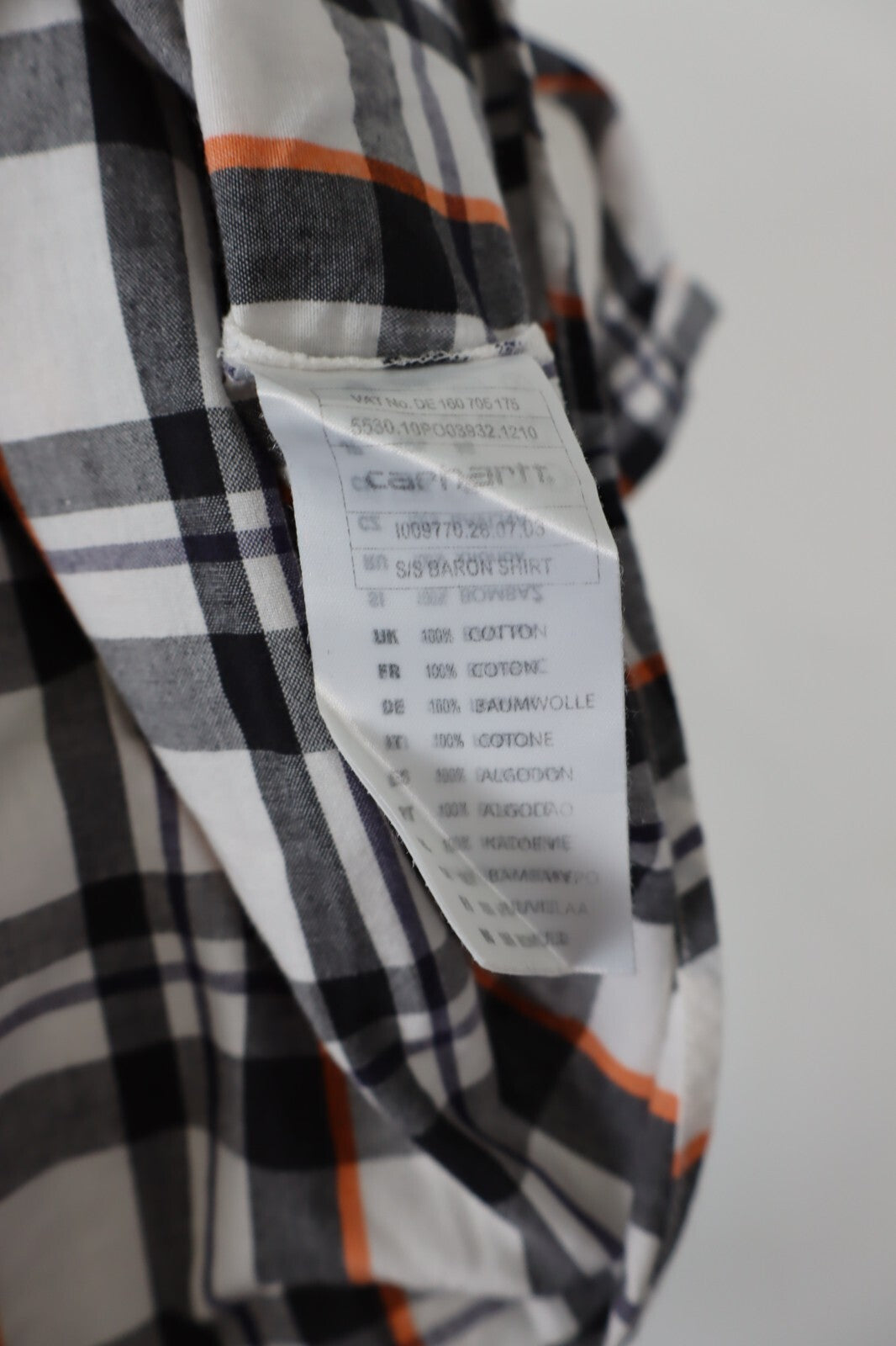 CARHARTT CAMICIA UOMO TG. M MAN CASUAL VINTAGE SHIRT COTONE COTTON