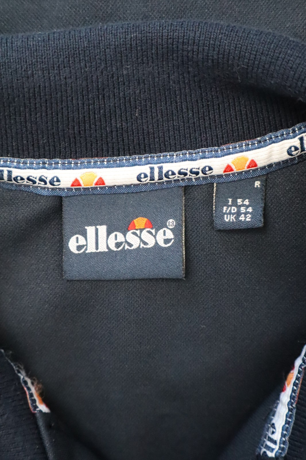 ELLESSE POLO MAGLIA UOMO TG 54 MAN T-SHIRT CASUAL VINTAGE COTONE