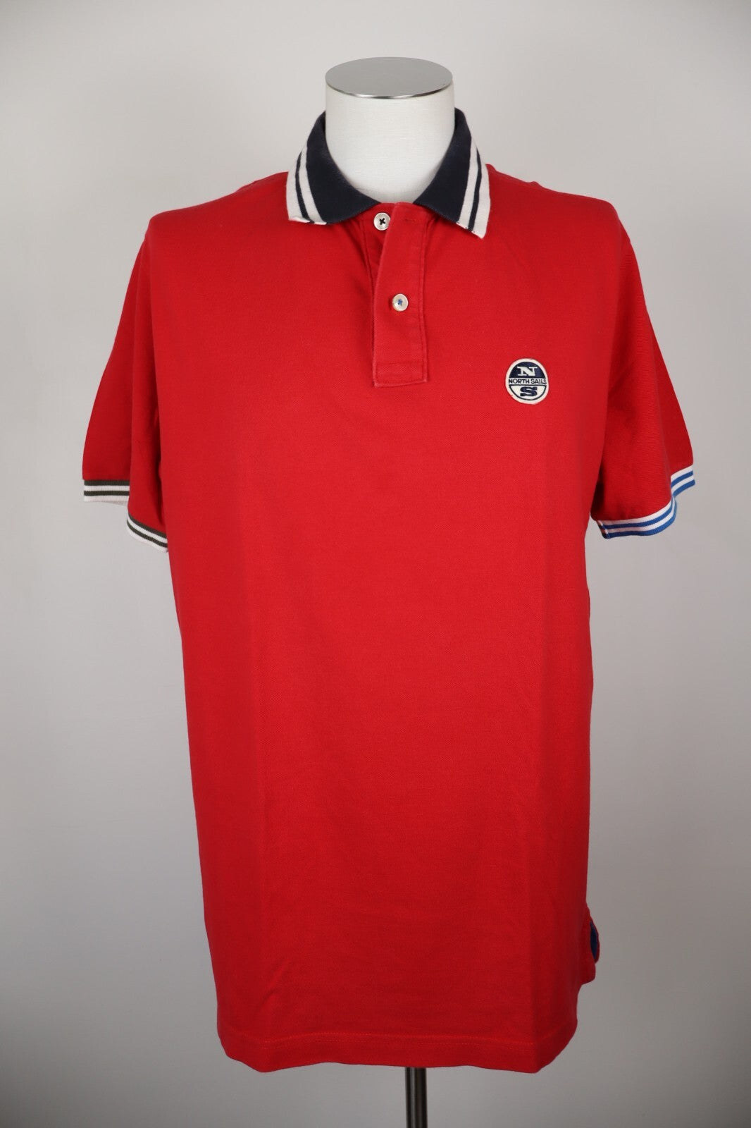 NORTH SAILS POLO MAGLIA UOMO TG. 2XL MAN T-SHIRT CASUAL VINTAGE COTONE COTTON