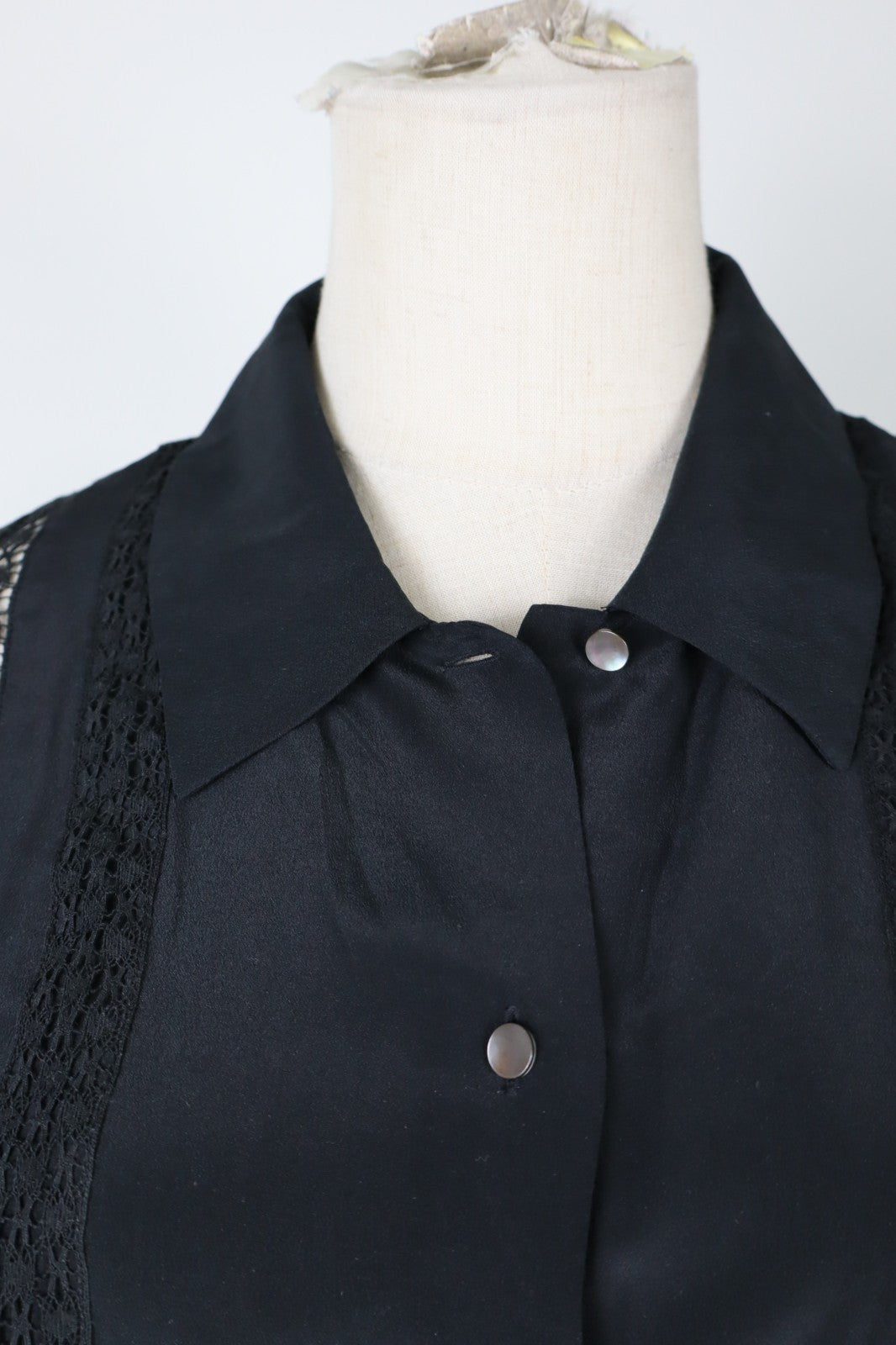 MARINA RINALDI CAMICIA DONNA TG. 19 WOMAN SHIRT CASUAL VINTAGE PIZZO