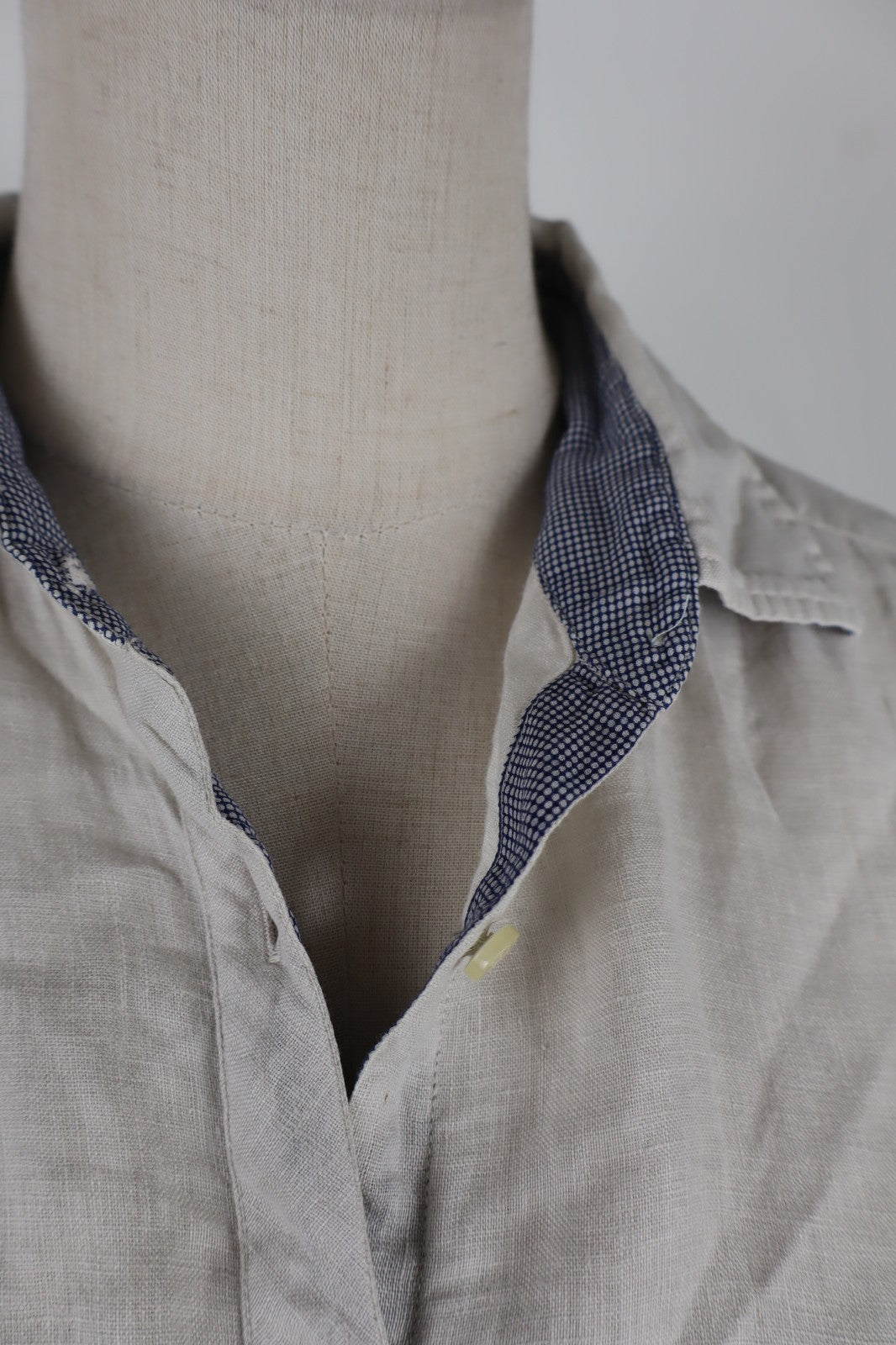 BROOKSFIELD CAMICIA  DONNA TG. 44 WOMAN SHIRT CASUAL VINTAGE LINO MANICHE 3/4