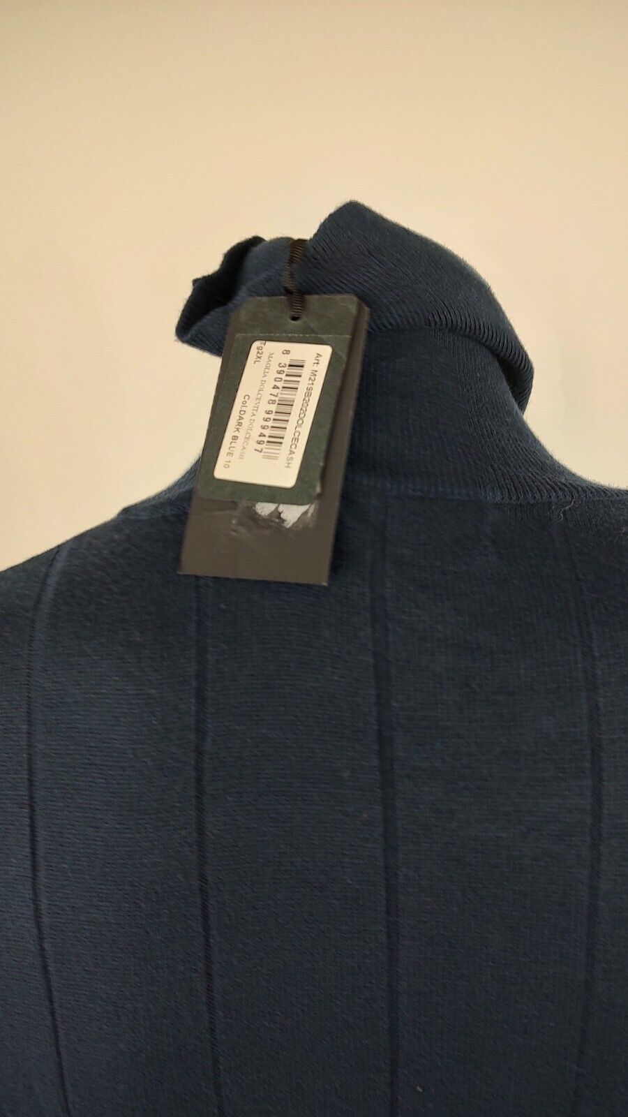 LIU JO MAGLIONE COTONE CASHMERE VINTAGE UOMO XXL MAN SWEATER CASUAL VINTAGE