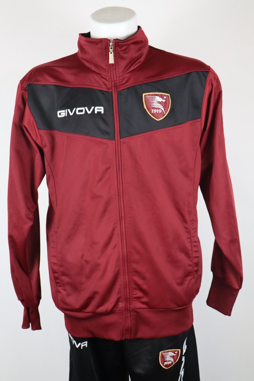 GIVOVA SALERNITANA TUTA COMPLETA CALCIO UOMO Tg XL TRACKSUIT SPORT VINTAGE