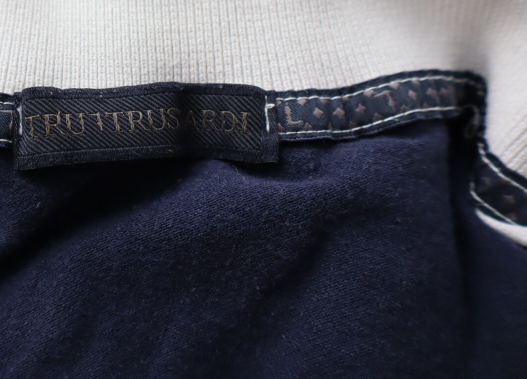 TRU TRUSSARDI MAGLIA POLO UOMO COTONE TG. 2XL MAN COTTON SHIRT CASUAL VINTAGE