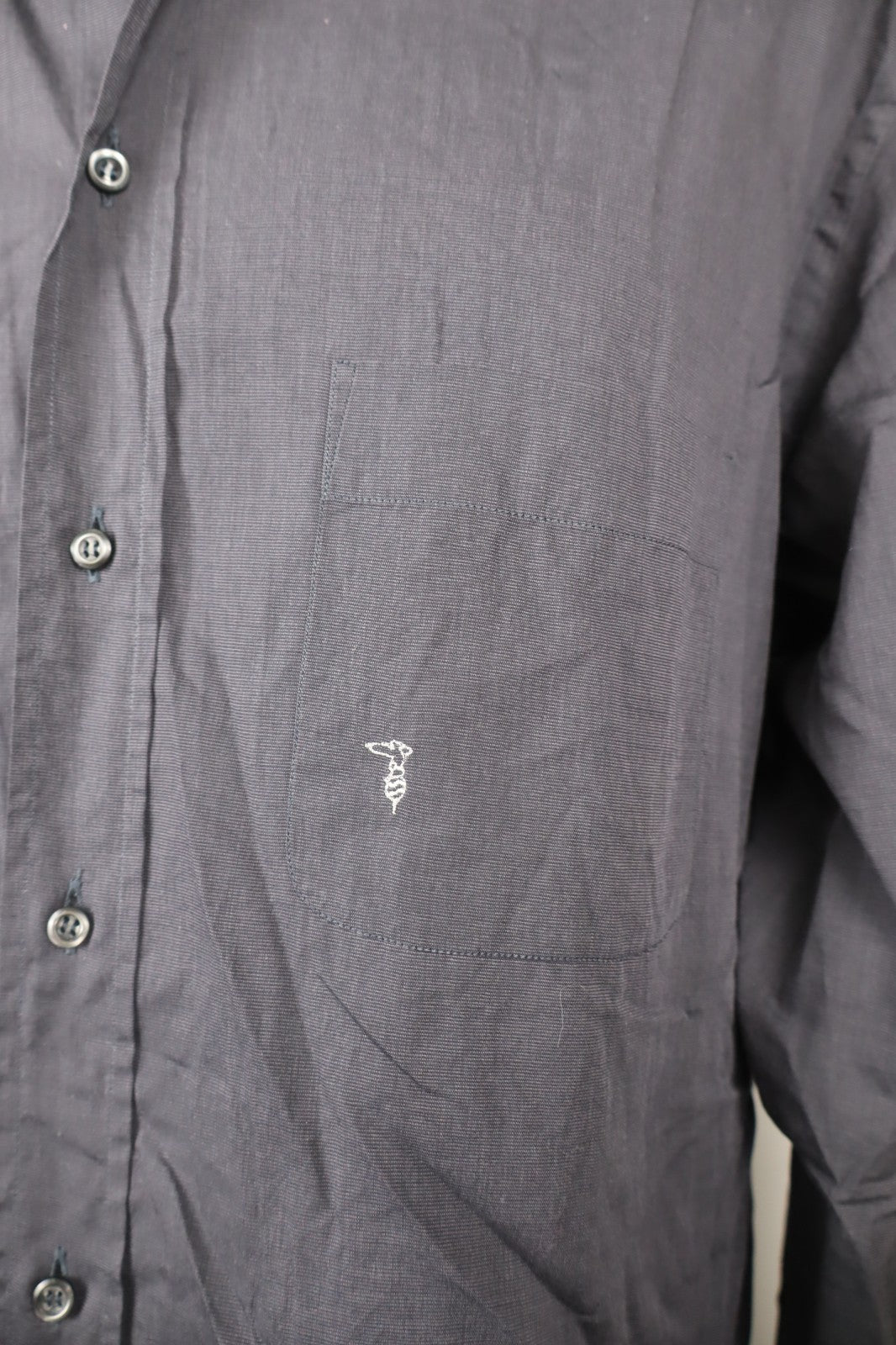 TRUSSARDI CAMICIA UOMO COTONE TG. 43 17 MAN CASUAL VINTAGE SHIRT MANICA LUNGA