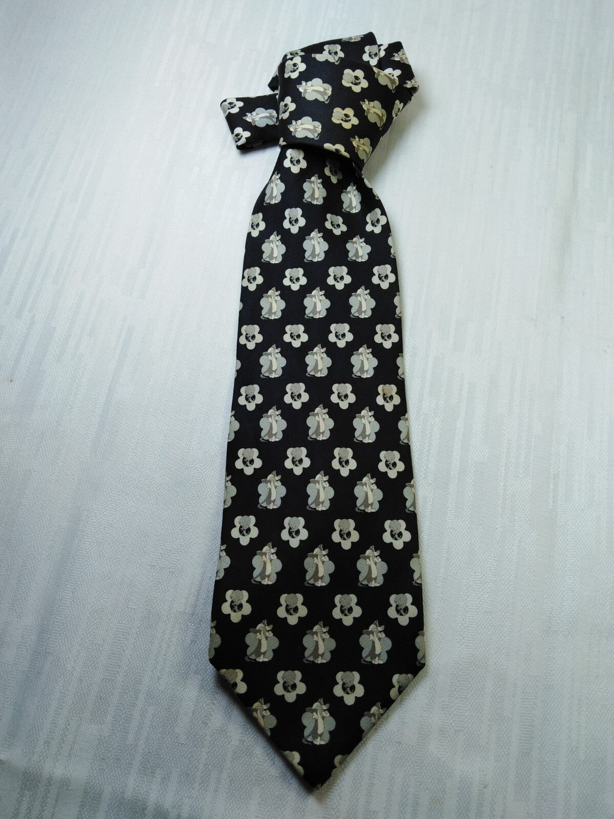 WARNER BROSS TWEETY 100% SILK TIE SETA CRAVATTA NECKTIE MADE IN ITALY CLASSIC