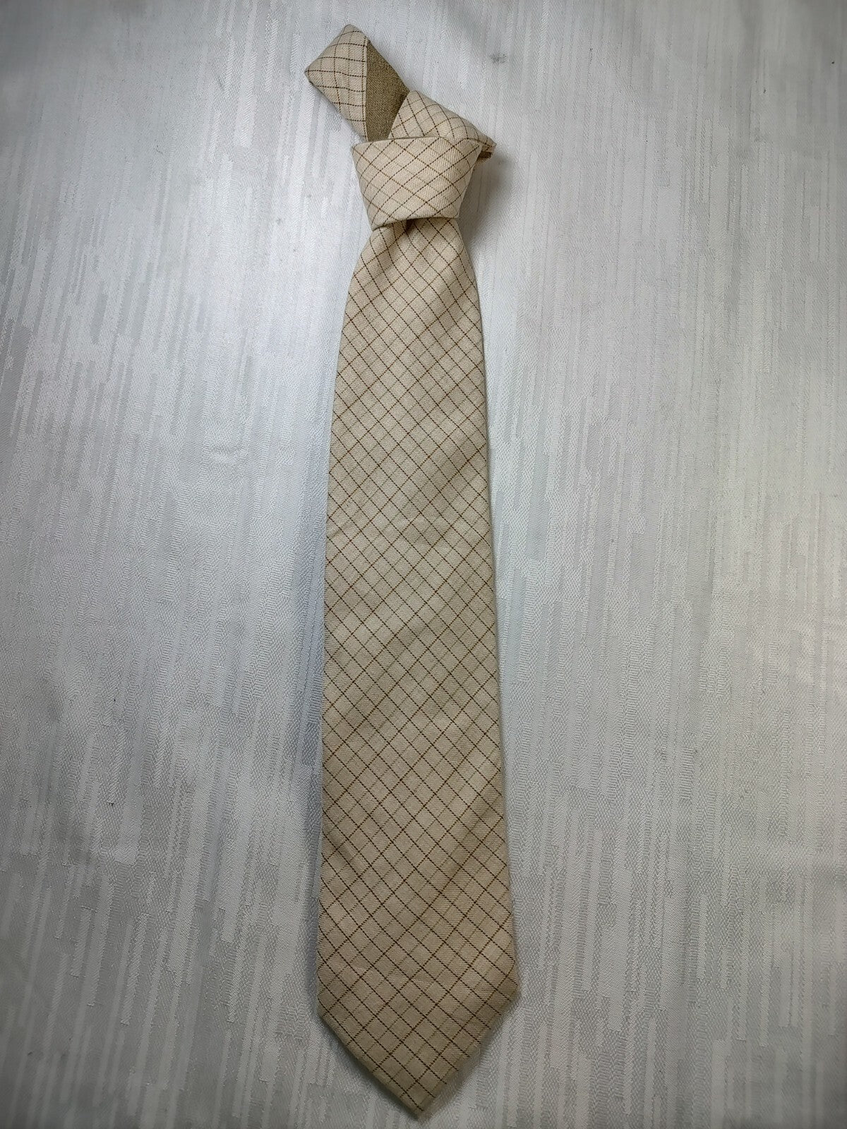 FUSARO NAPOLI CASHMERE COTONE TIE CRAVATTA NECKTIE ITALY CLASSIC SELF TIPPED