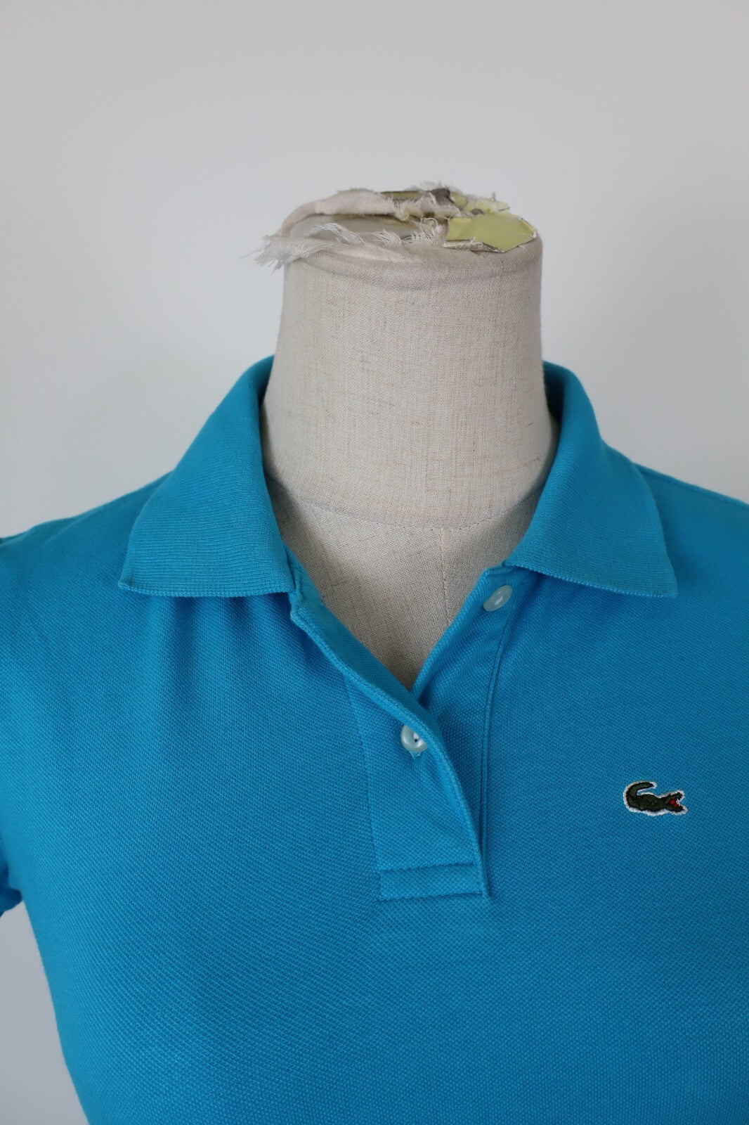 LACOSTE POLO MAGLIA DONNA COTONE TG. 34 WOMAN COTTON SHIRT CASUAL VINTAGE