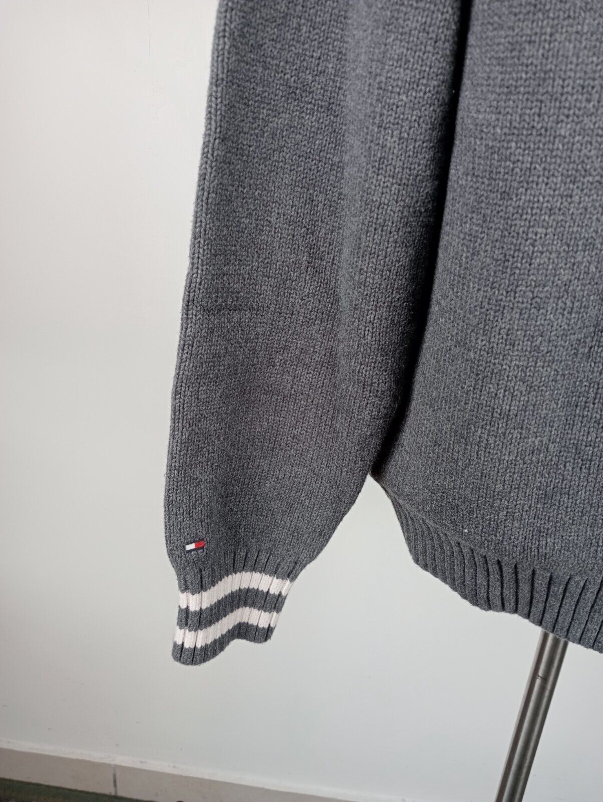 TOMMY HILFIGER MAGLIONE COTONE COTTON VINTAGE UOMO Tg. L MAN SWEATER CASUAL