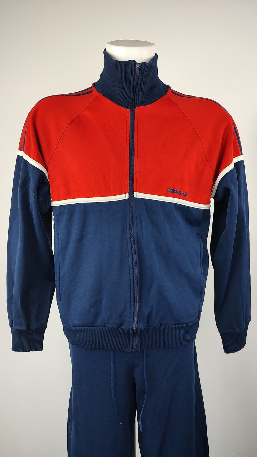 ADIDAS TUTA COMPLETA DUE PEZZI Tg. L TRACKSUIT JACKET PANTS UOMO