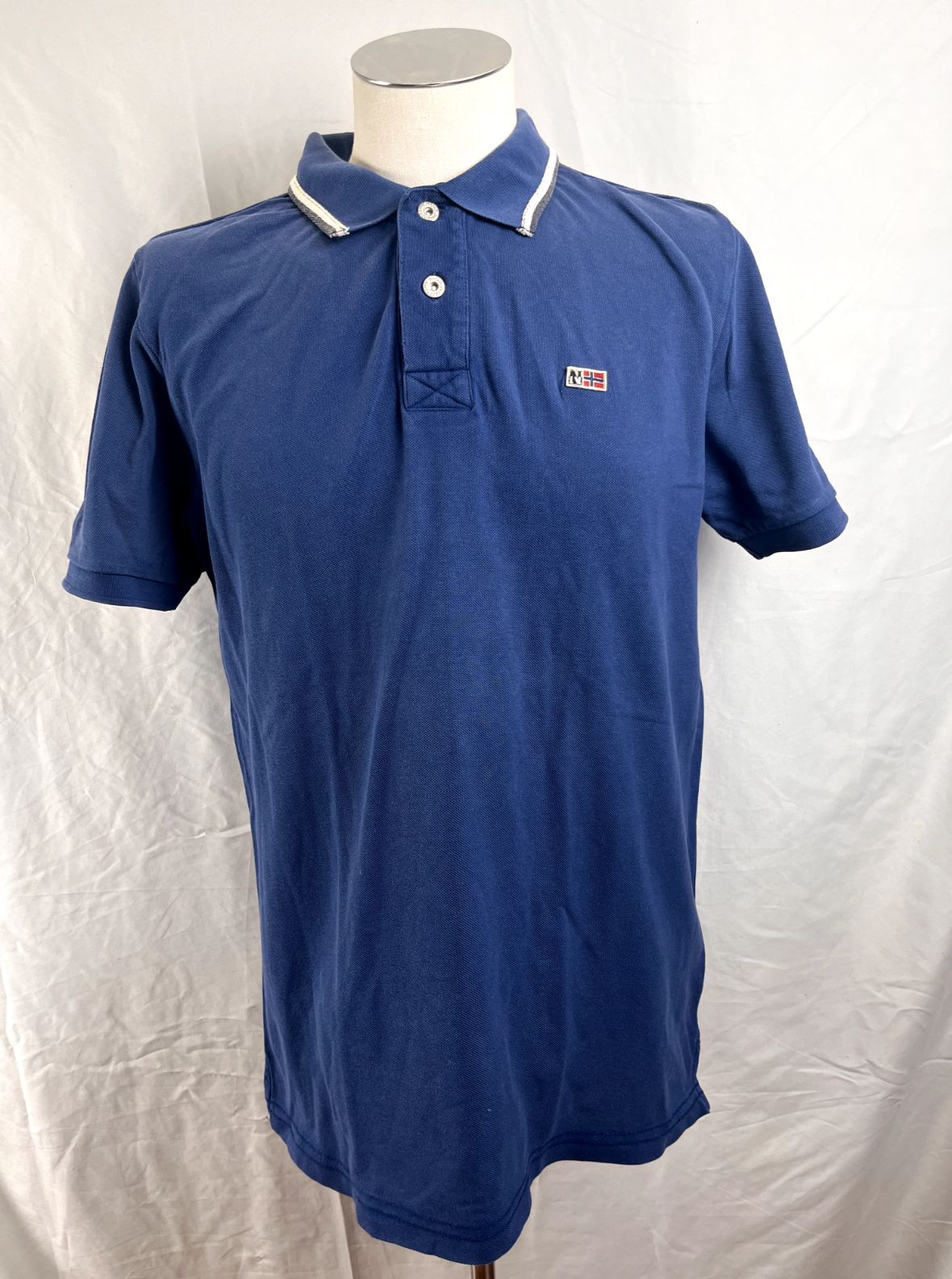 NAPAPIJRI MAGLIA POLO UOMO TG. L MAN SHIRT CASUAL VINTAGE COTONE COTTON