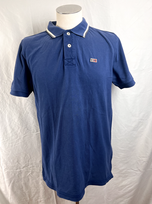 NAPAPIJRI MAGLIA POLO UOMO TG. L MAN SHIRT CASUAL VINTAGE COTONE COTTON