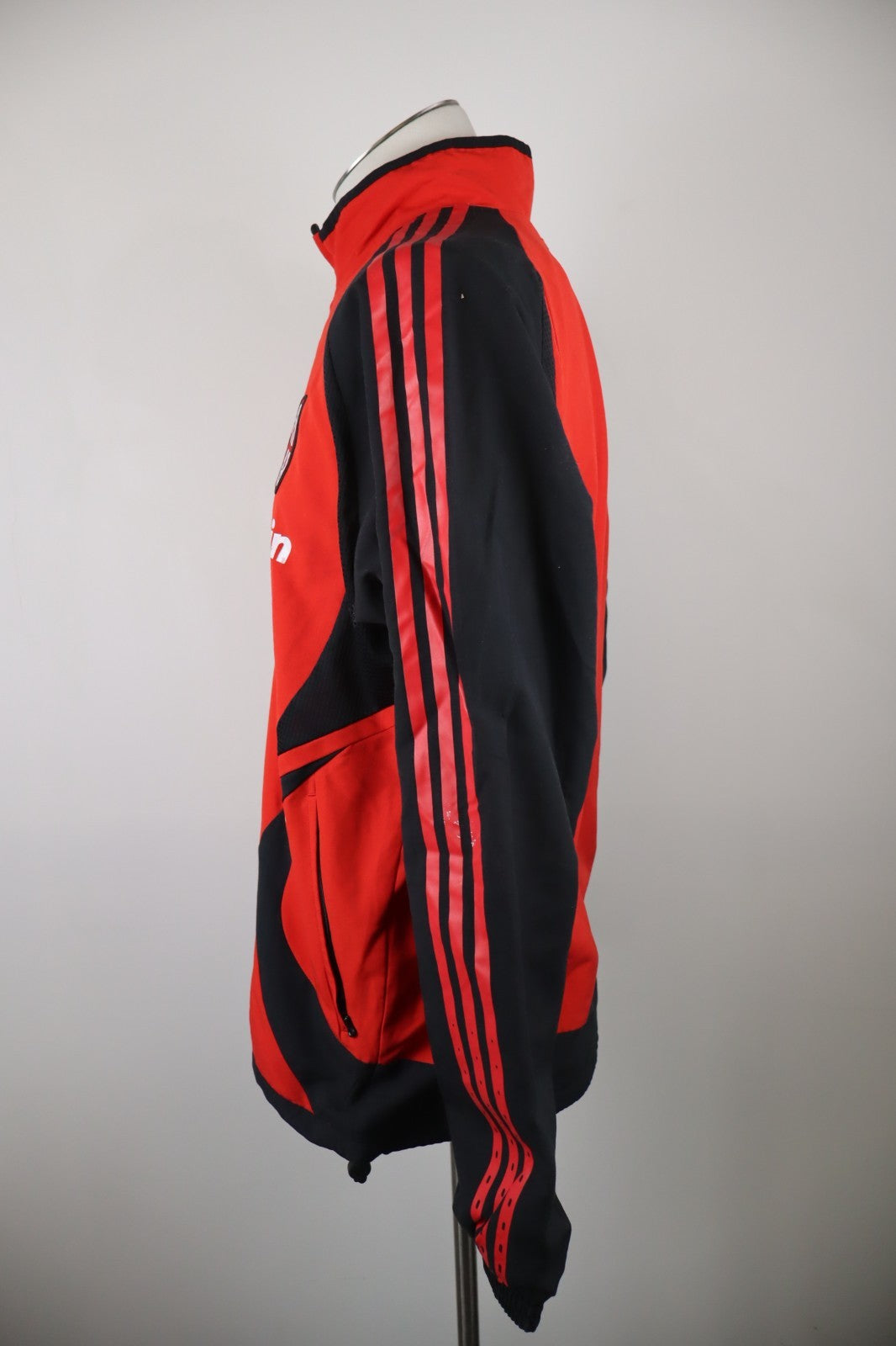 ADIDAS MILAN GIACCA SPORT CALCIO UOMO Tg 5 MAN VINTAGE JACKET SOCCER CERNIERA