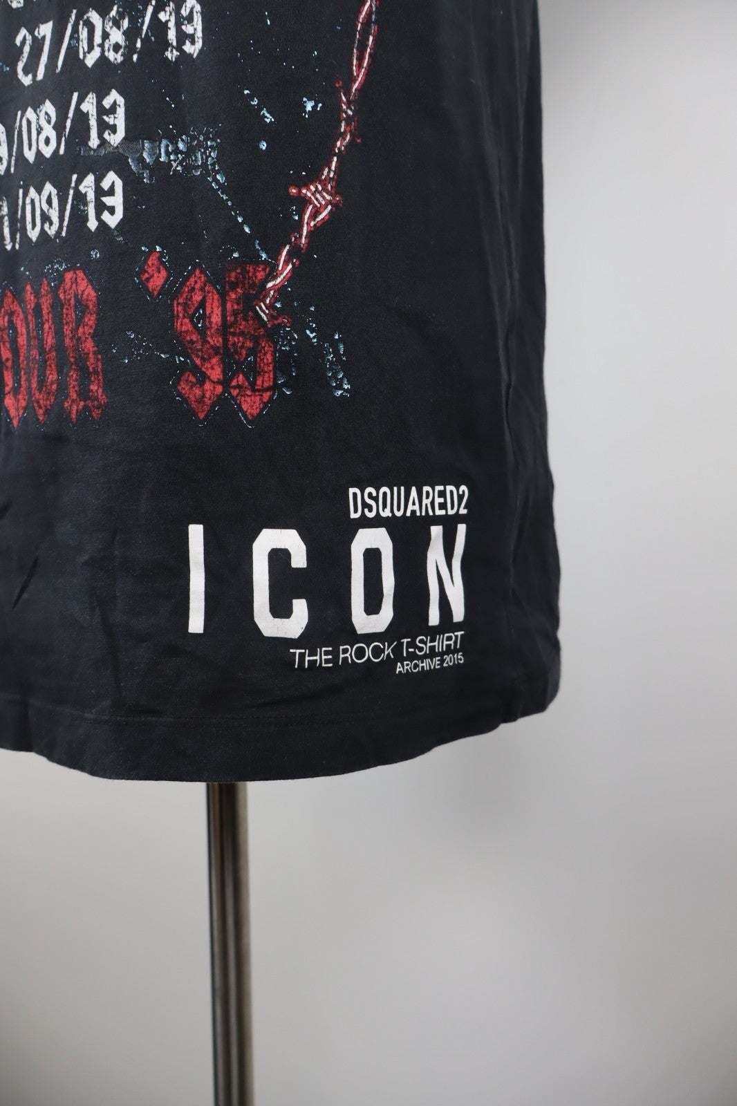 DSQUARED2 MAGLIA UOMO COTONE TG M MAN COTTON T-SHIRT CASUAL VINTAGE LOGO