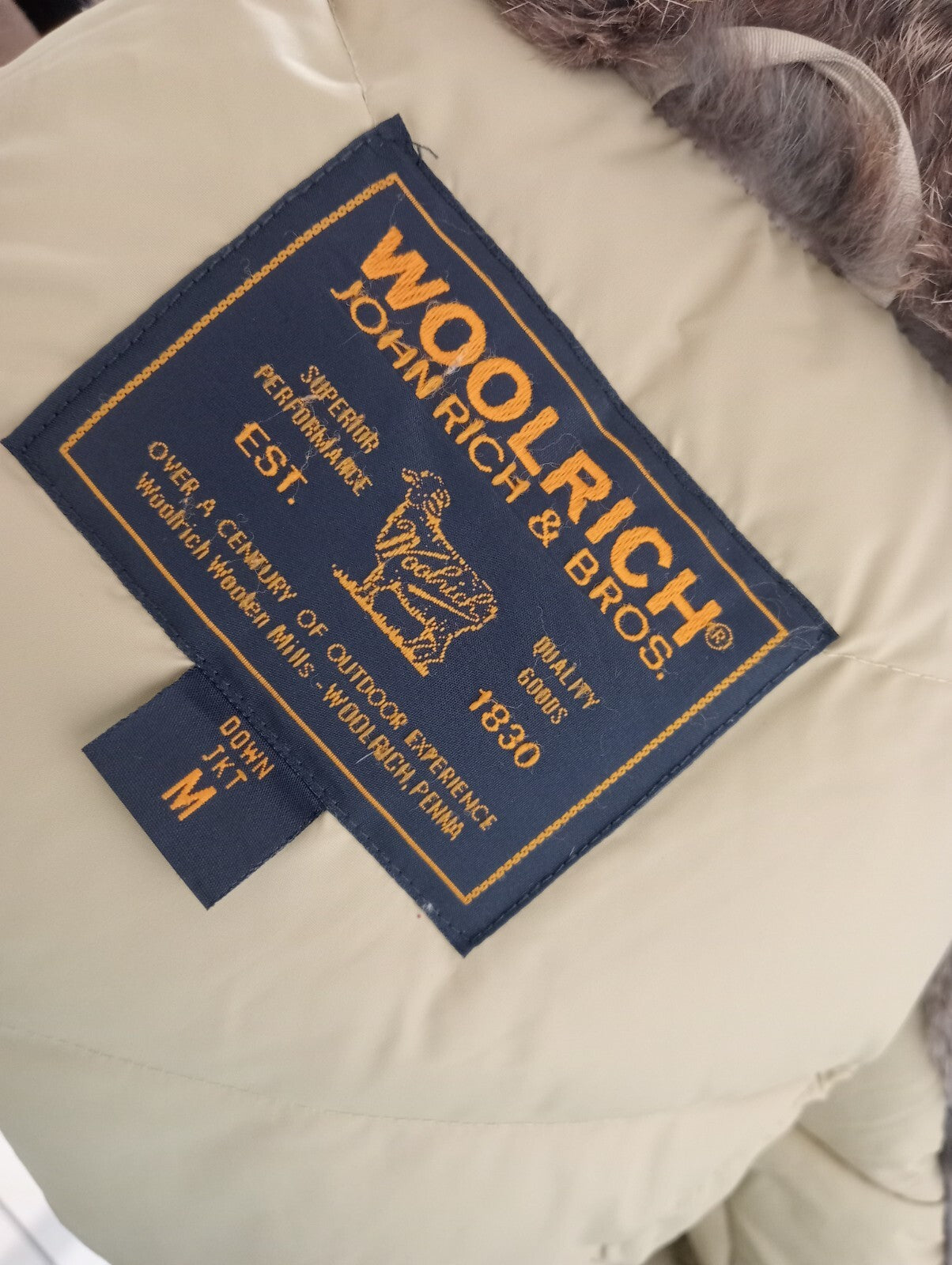 WOOLRICH GIUBBINO PIUMINO PARKA DONNA Tg M VINTAGE WOMAN JACKET CASUAL VINTAGE