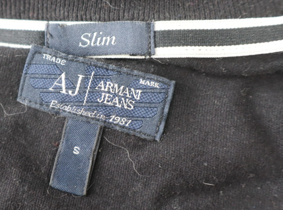 AJ ARMANI JEANS MAGLIA COTONE UOMO TG. S SLIM MAN COTTON SHIRT CASUAL VINTAGE