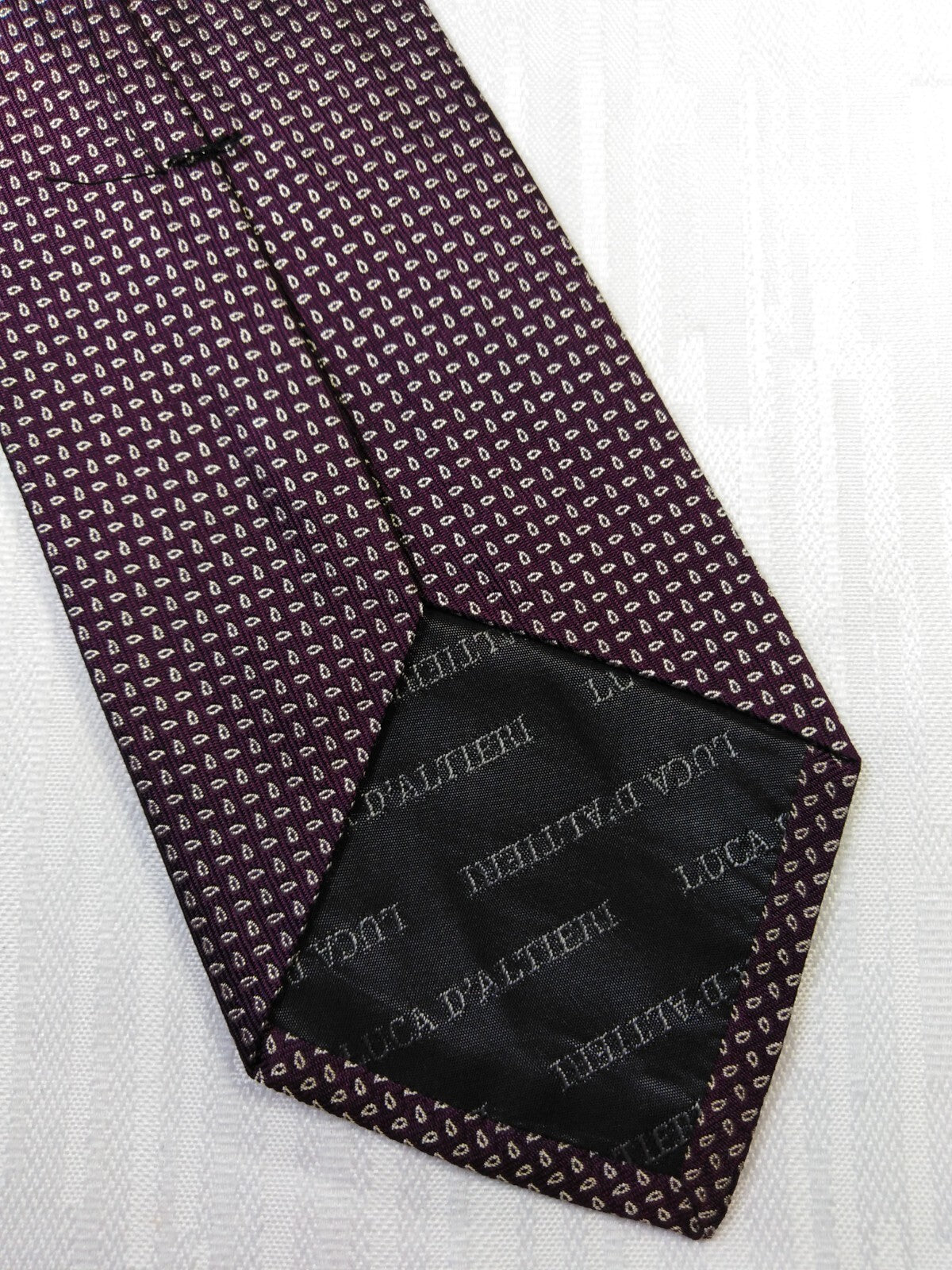 LUCA D'ALTIERI 100% SILK TIE SETA CRAVATTA NECKTIE MADE IN ITALY