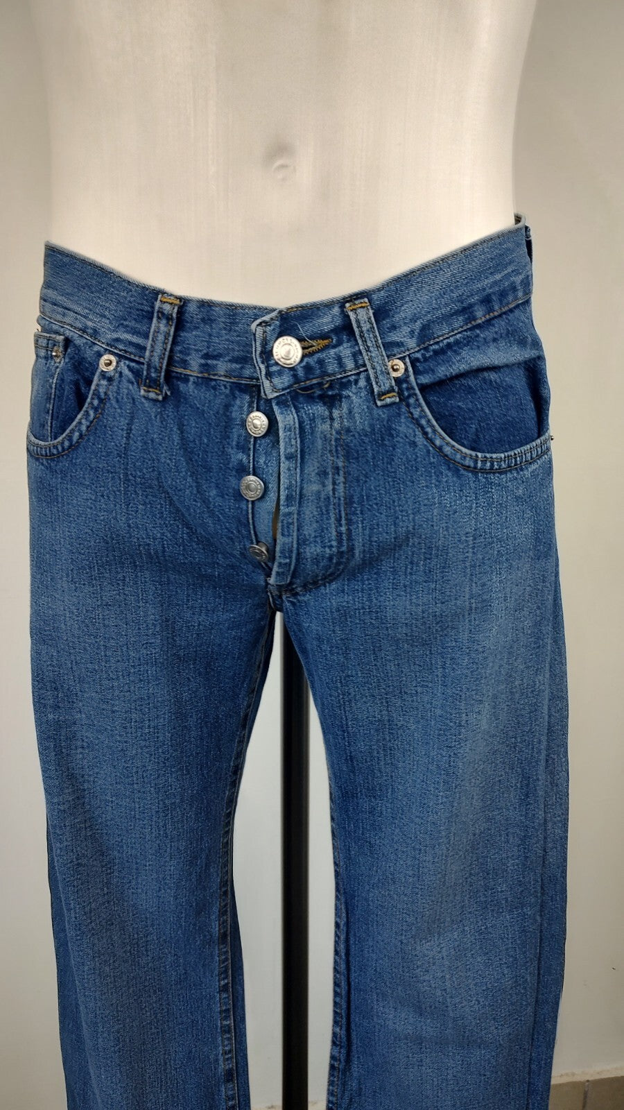 RICHMOND JEANS PANTALONE UOMO CASUAL TG 42 MAN VINTAGE PANTS DENIM