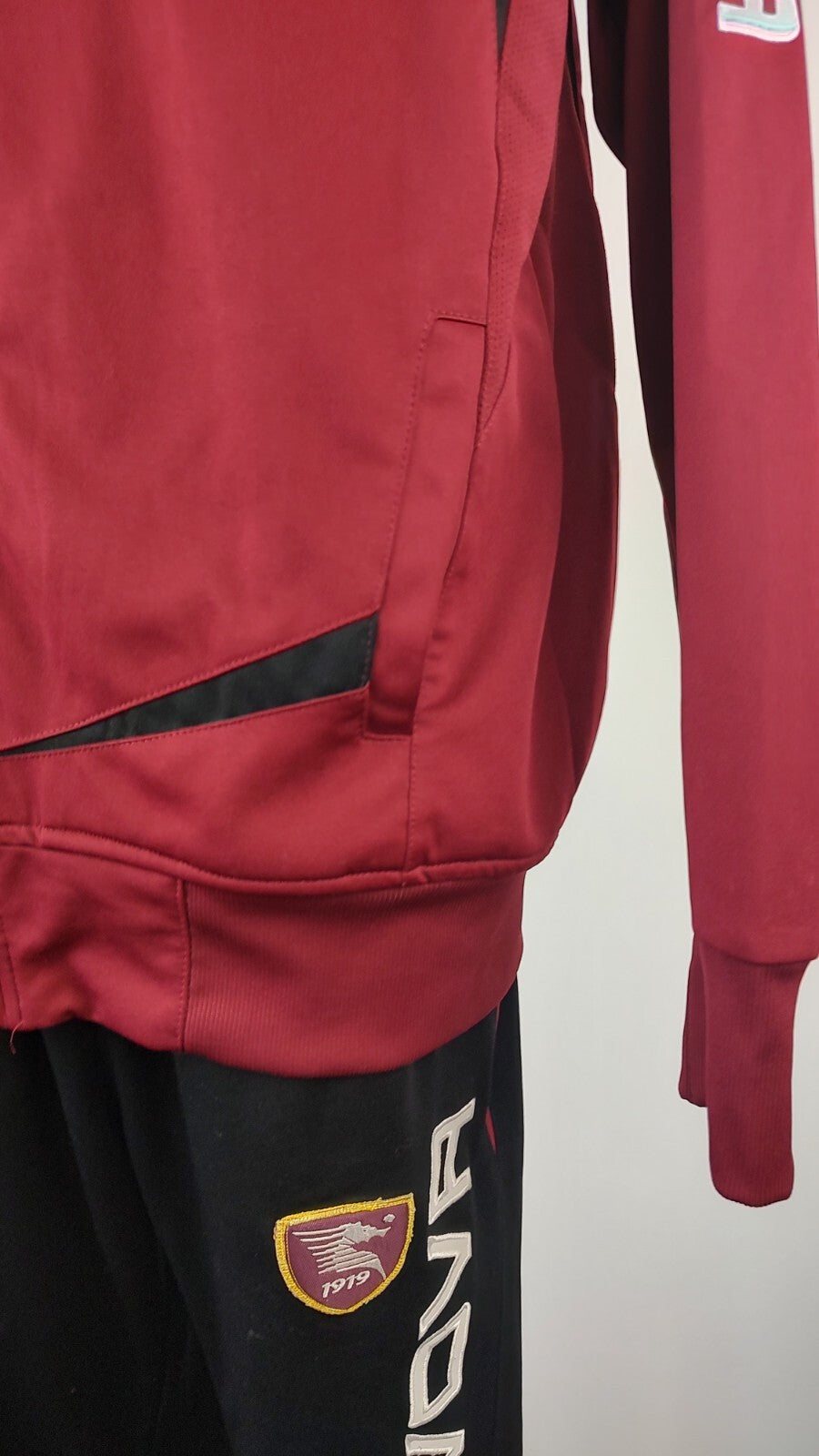 GIVOVA SALERNITANA TUTA COMPLETA CALCIO UOMO Tg L TRACKSUIT SPORT VINTAGE