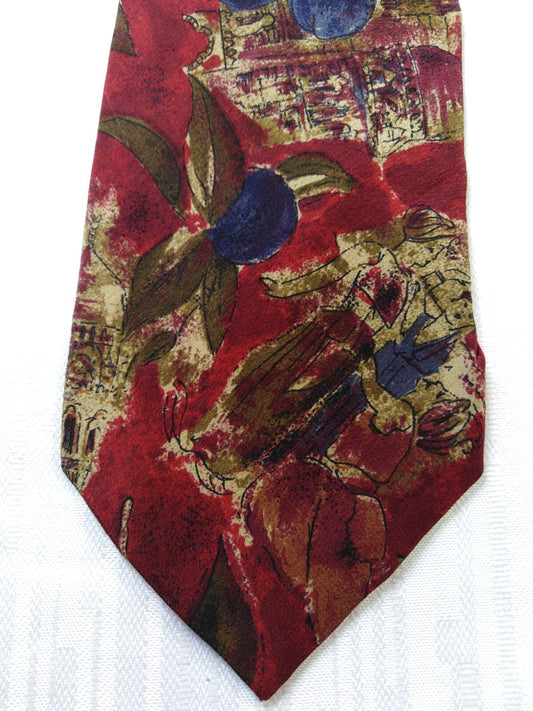 UNGARO PARIS  100% SILK TIE SETA CRAVATTA NECKTIE MADE IN ITALY CLASSIC