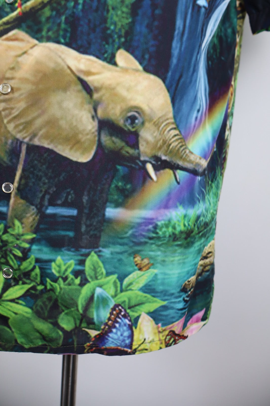 MINIMAL COUTURE MILANO CAMICIA UOMO TG L MAN CASUAL VINTAGE SHIRT ANIMALIER