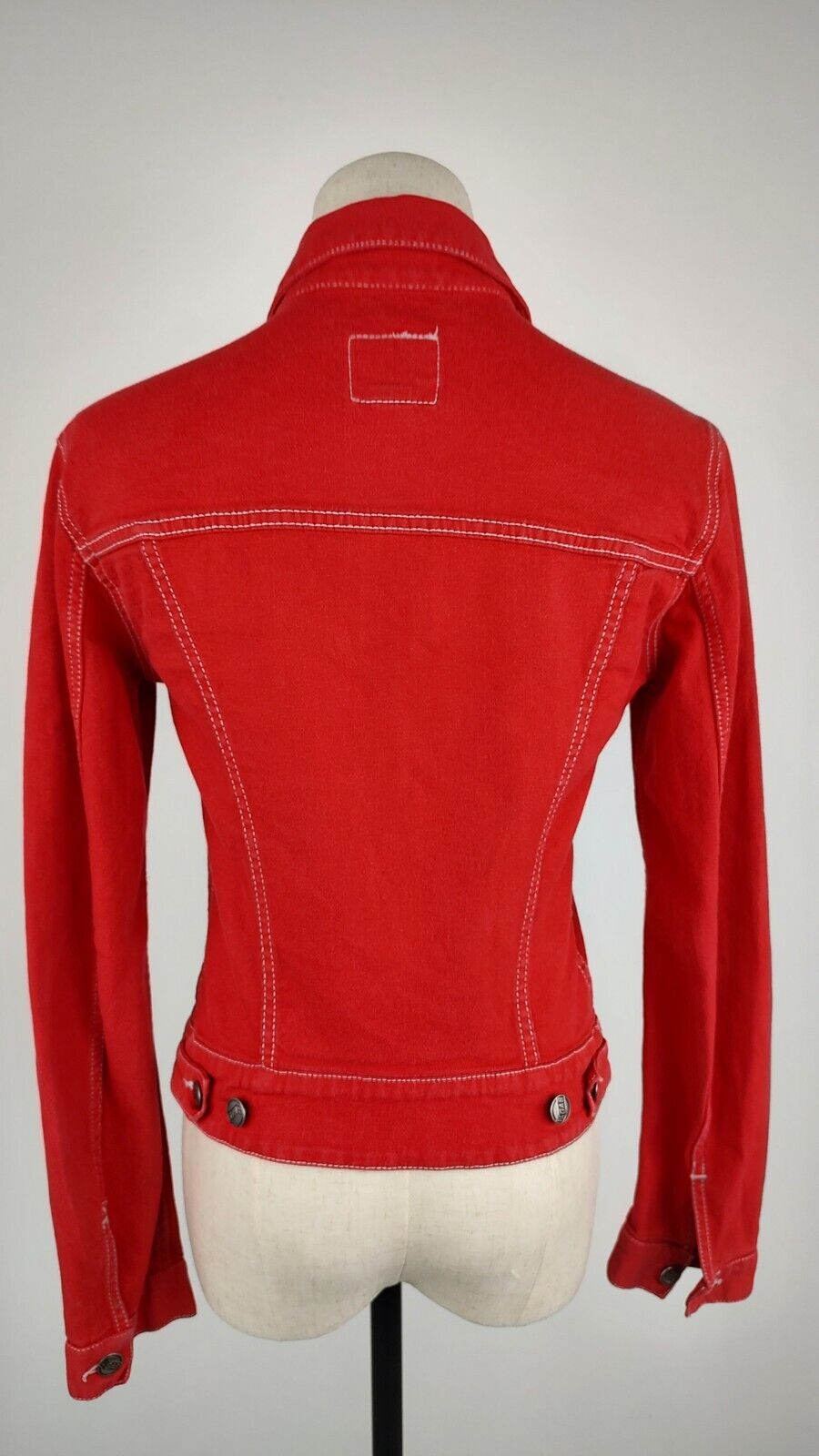 GAS GIUBBINO JEANS DENIM DONNA Tg S WOMAN CASUAL VINTAGE JACKET