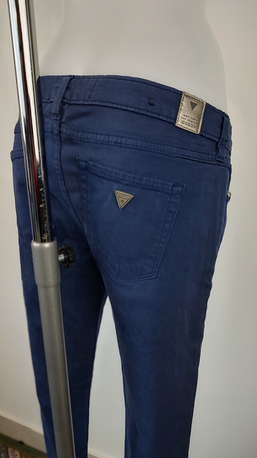 GUESS JEANS PANTALONE COTONE CASUAL DONNA TG. 30 WOMAN VINTAGE PANTS