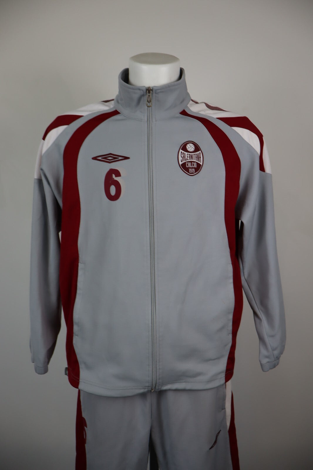 UMBRO SALERNITANA TUTA COMPLETA CALCIO UOMO Tg L TRACKSUIT SPORT VINTAGE
