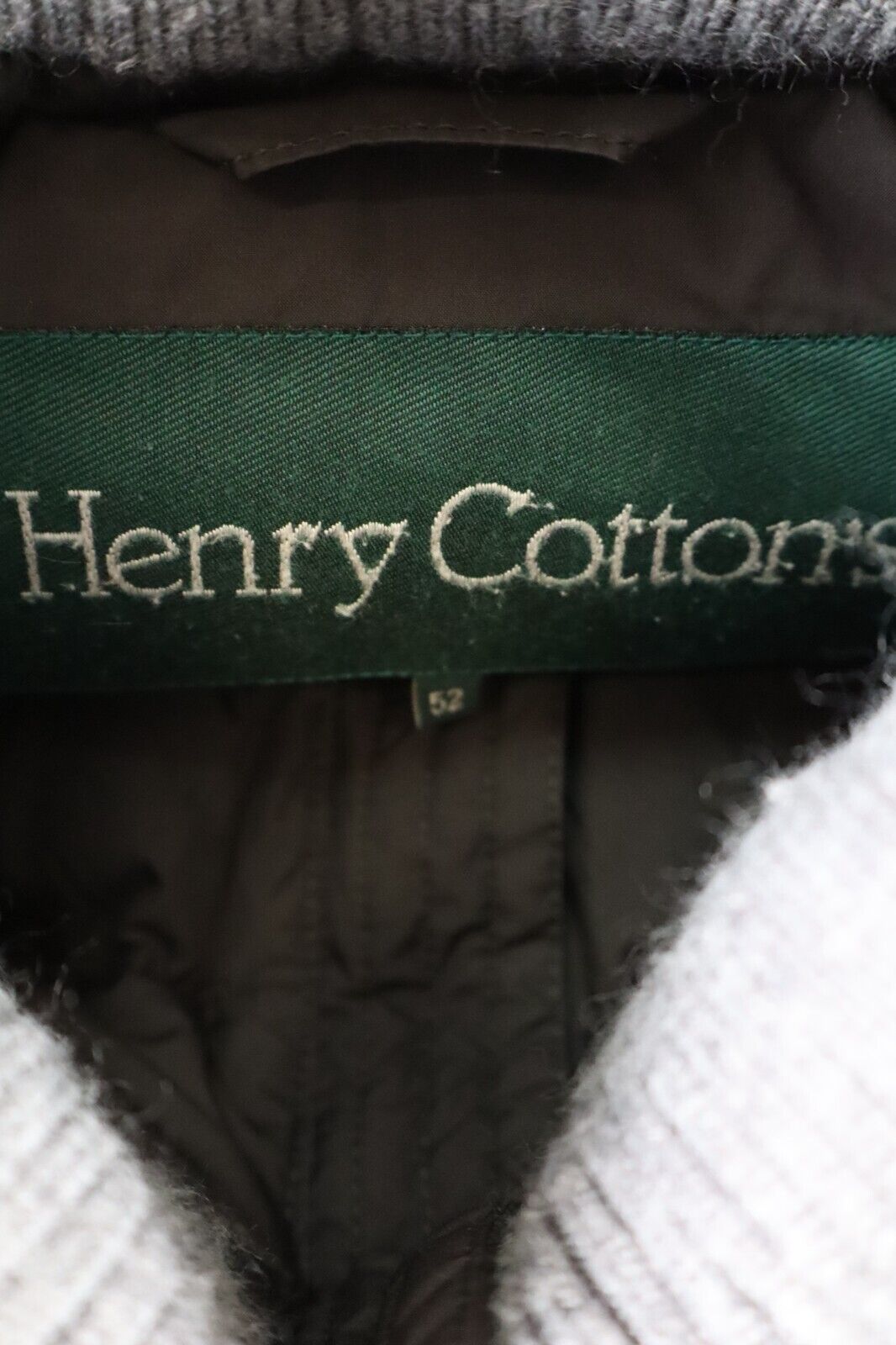 HENRY COTTON'S GIUBBINO PIUMINO GIACCA UOMO Tg 52 MAN CASUAL VINTAGE JACKET