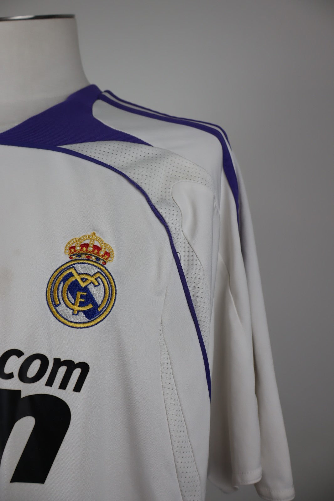 ADIDAS REAL MADRID MAGLIA CALCIO UOMO Tg XL SOCCER JERSEY VINTAGE MANICA LUNGA