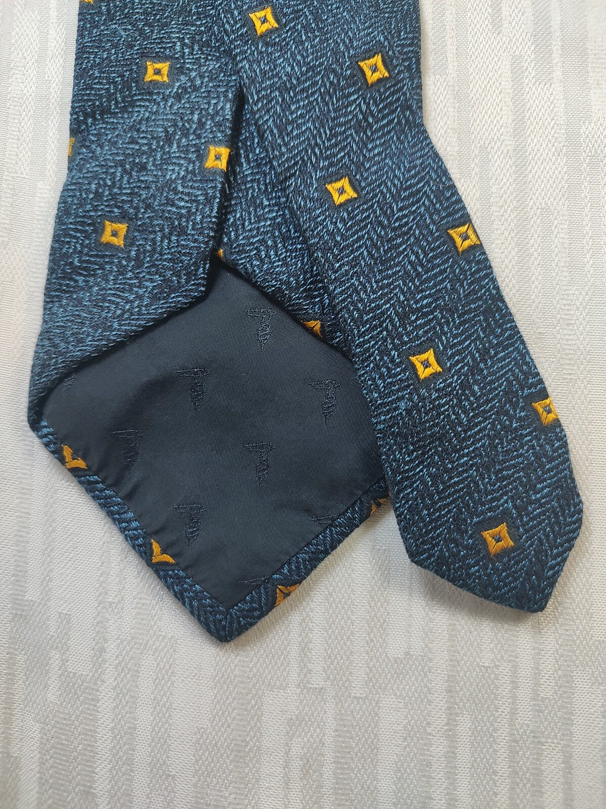 TRUSSARDI LANA  SILK TIE SETA CRAVATTA NECKTIE MADE IN ITALY CLASSIC