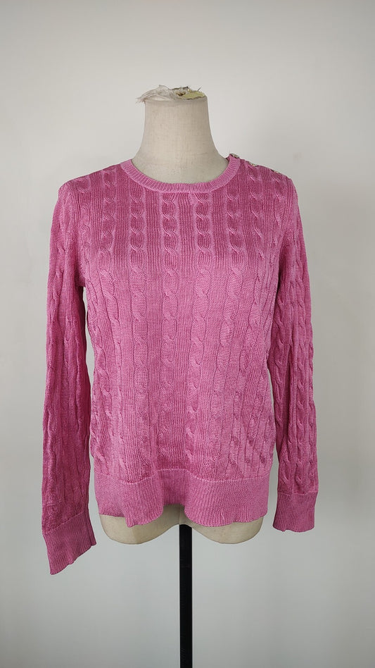 POLO RALPH LAUREN MAGLIONE COTONE DONNA TG S WOMAN CASUAL SWEATER ITALY