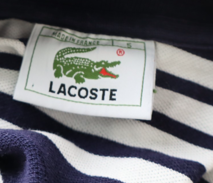LACOSTE MAGLIA UOMO COTONE TG. 5 MAN COTTON POLO SHIRT CASUAL VINTAGE LOGO