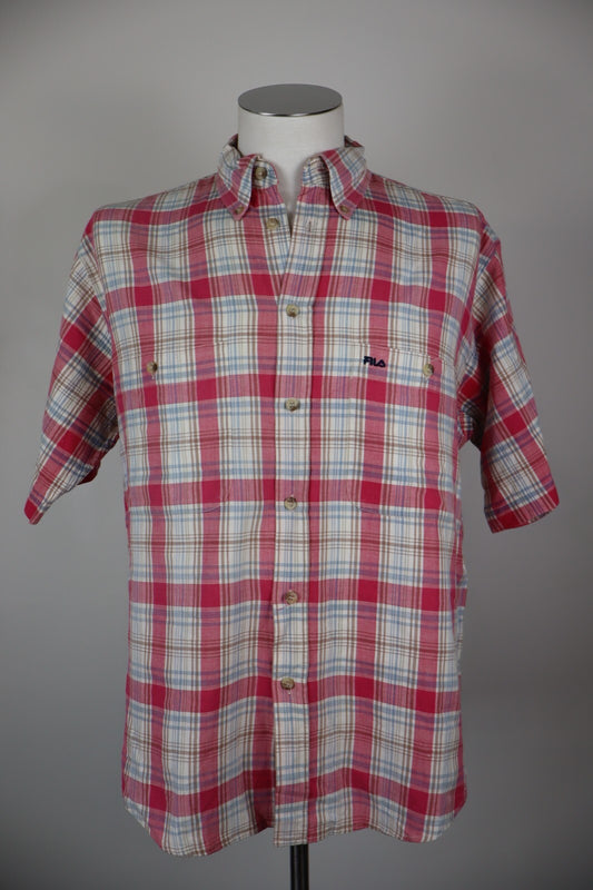 FILA CAMICIA UOMO COTONE TG. L MAN CASUAL VINTAGE SHIRT COTTON