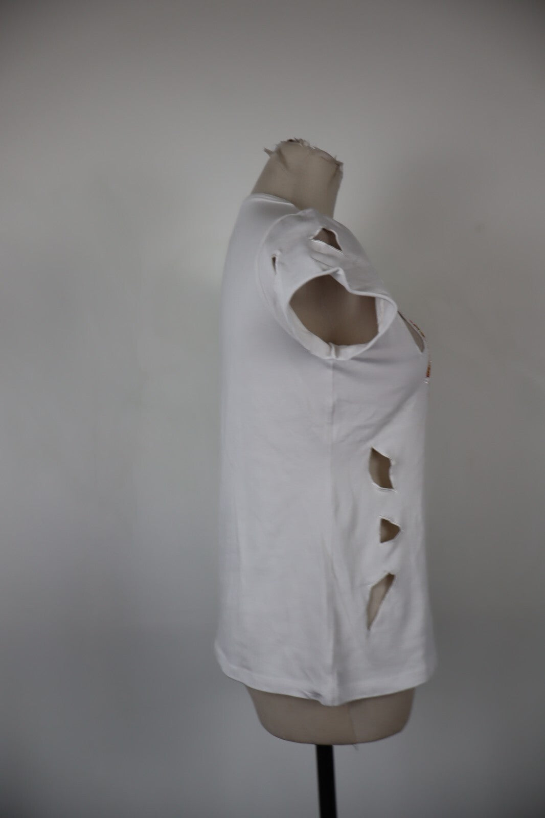 JOHN RICHMOND MAGLIA DONNA TG. 44 WOMAN CASUAL VINTAGE T-SHIRT COTONE