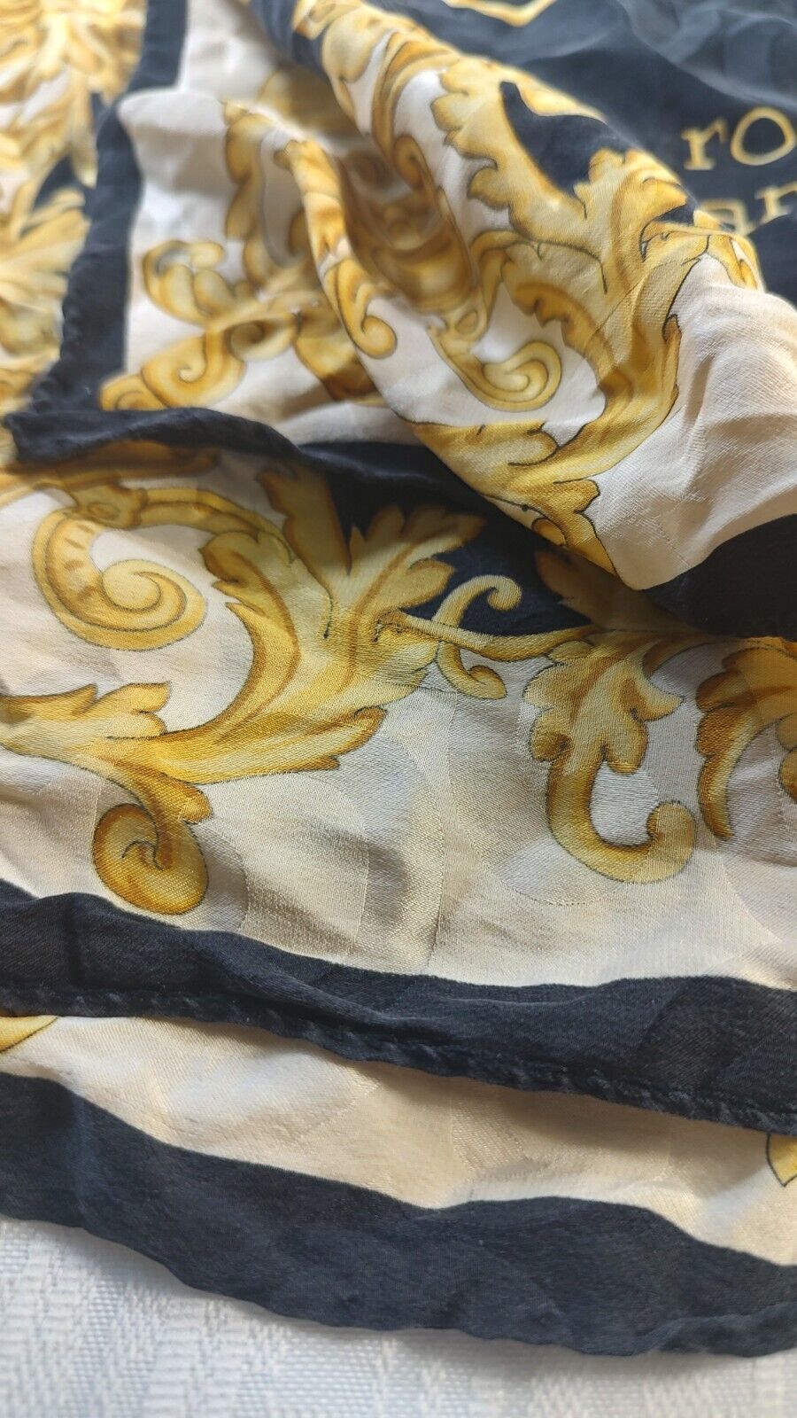 ROCCOBAROCCO FOULARD 100% SILK SETA SCARVES SCARF SQUARE MADE IN ITALY