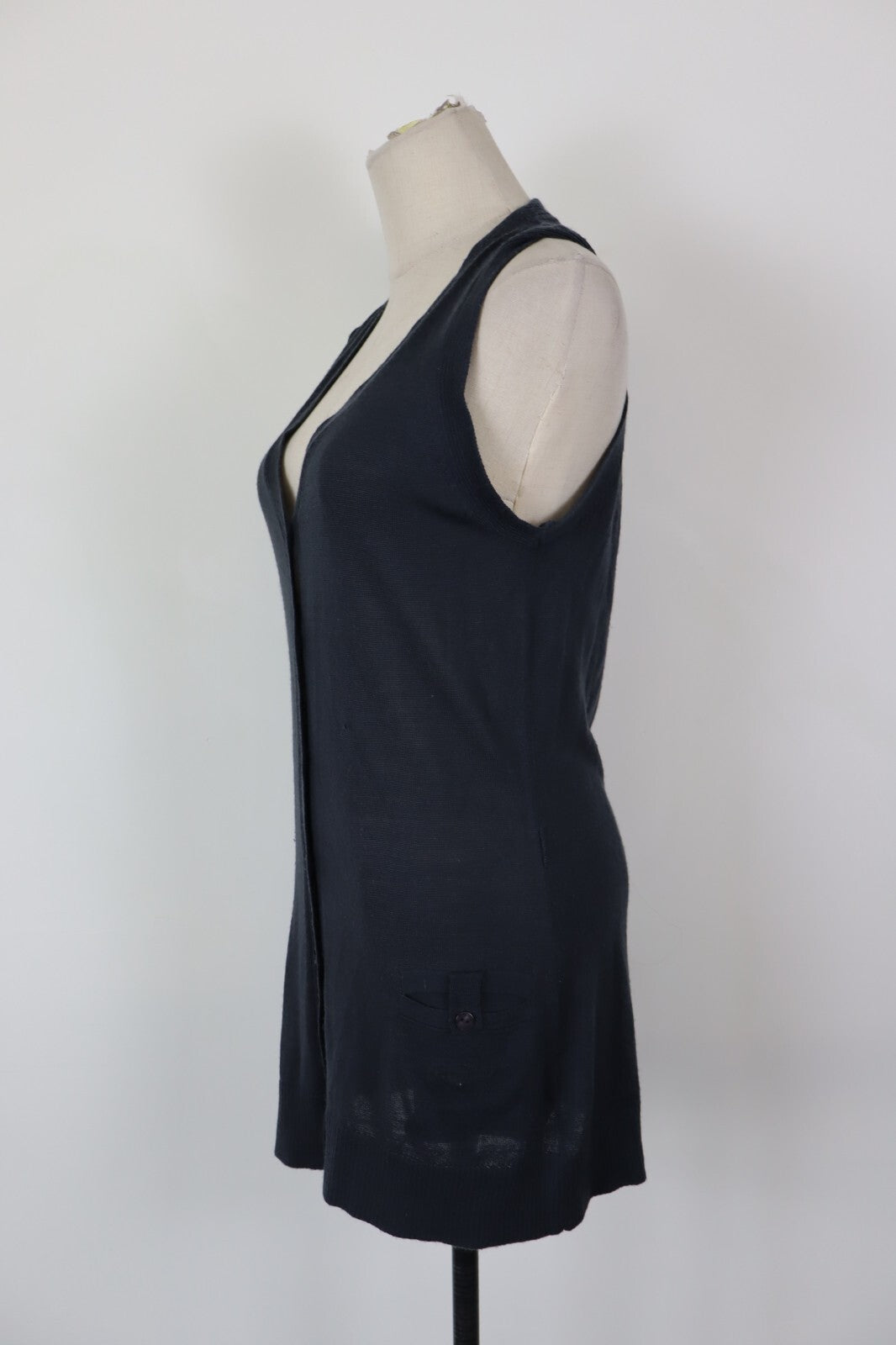 PATRIZIA PEPE JEANS MAGLIONE SMANICATO CARDIGAN DONNA Tg. M WOMAN CASUAL COTONE