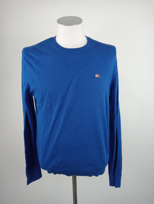 NAPAPIJRI MAGLIONE VINTAGE COTONE COTTON UOMO Tg. M MAN SWEATER CASUAL VINTAGE