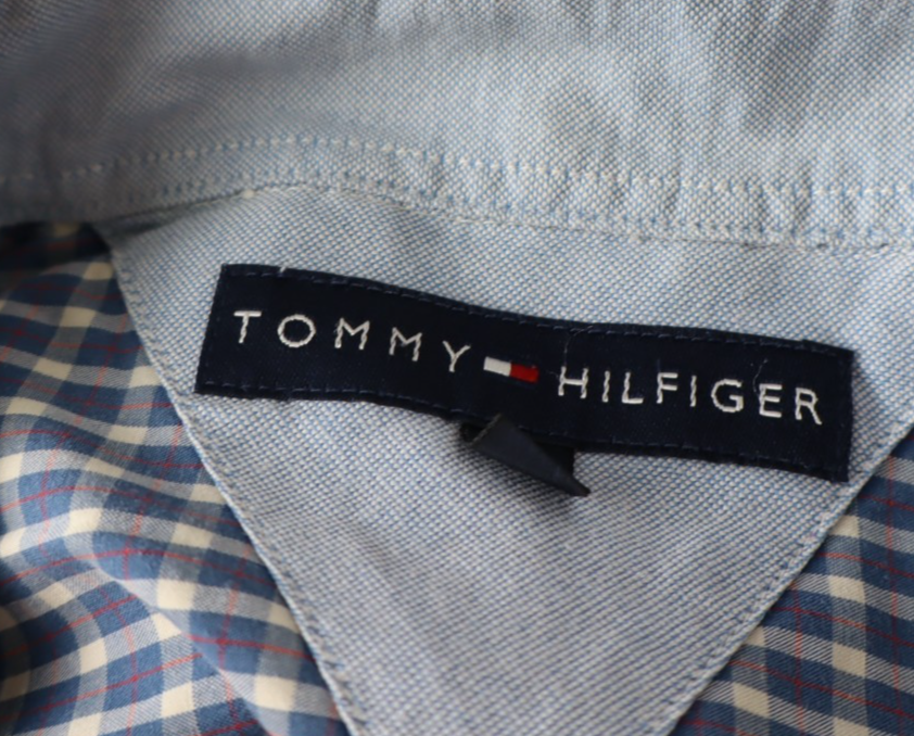 TOMMY HILFIGER CAMICIA UOMO COTONE TG. M MAN CASUAL VINTAGE SHIRT MANICA LUNGA