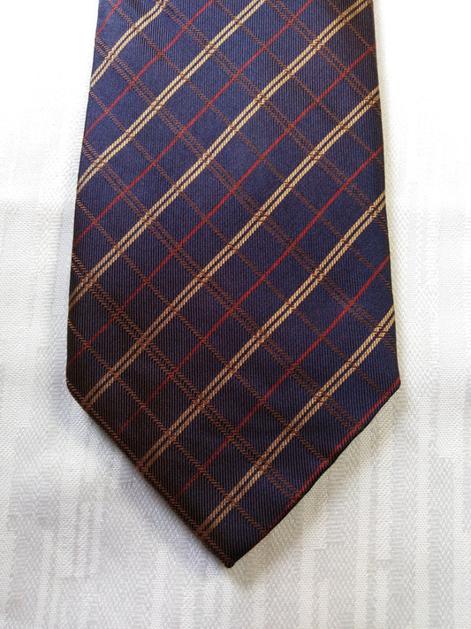 BARTON MODA 100% SETA SILK TIE CRAVATTA NECKTIE MADE IN ITALY VINTAGE CLASSIC