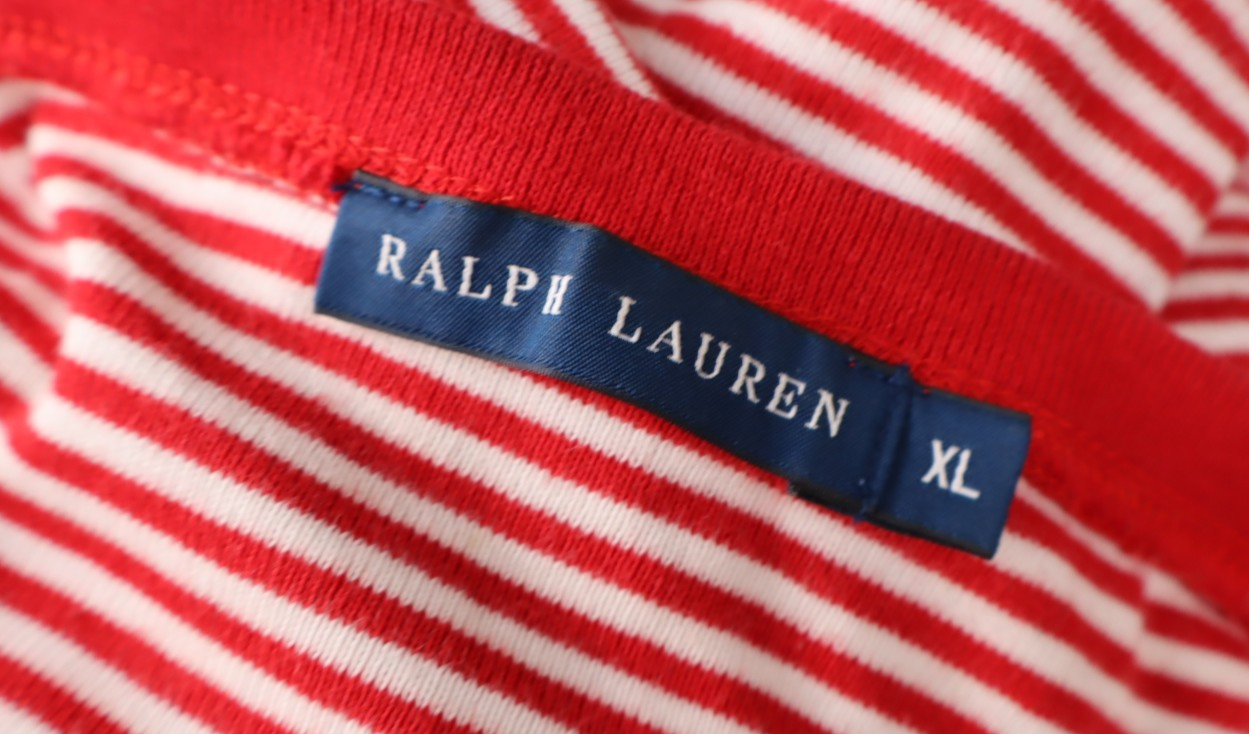 RALPH LAUREN MAGLIA DONNA TG. XL WOMAN CASUAL VINTAGE T-SHIRT COTONE COTTON LOGO
