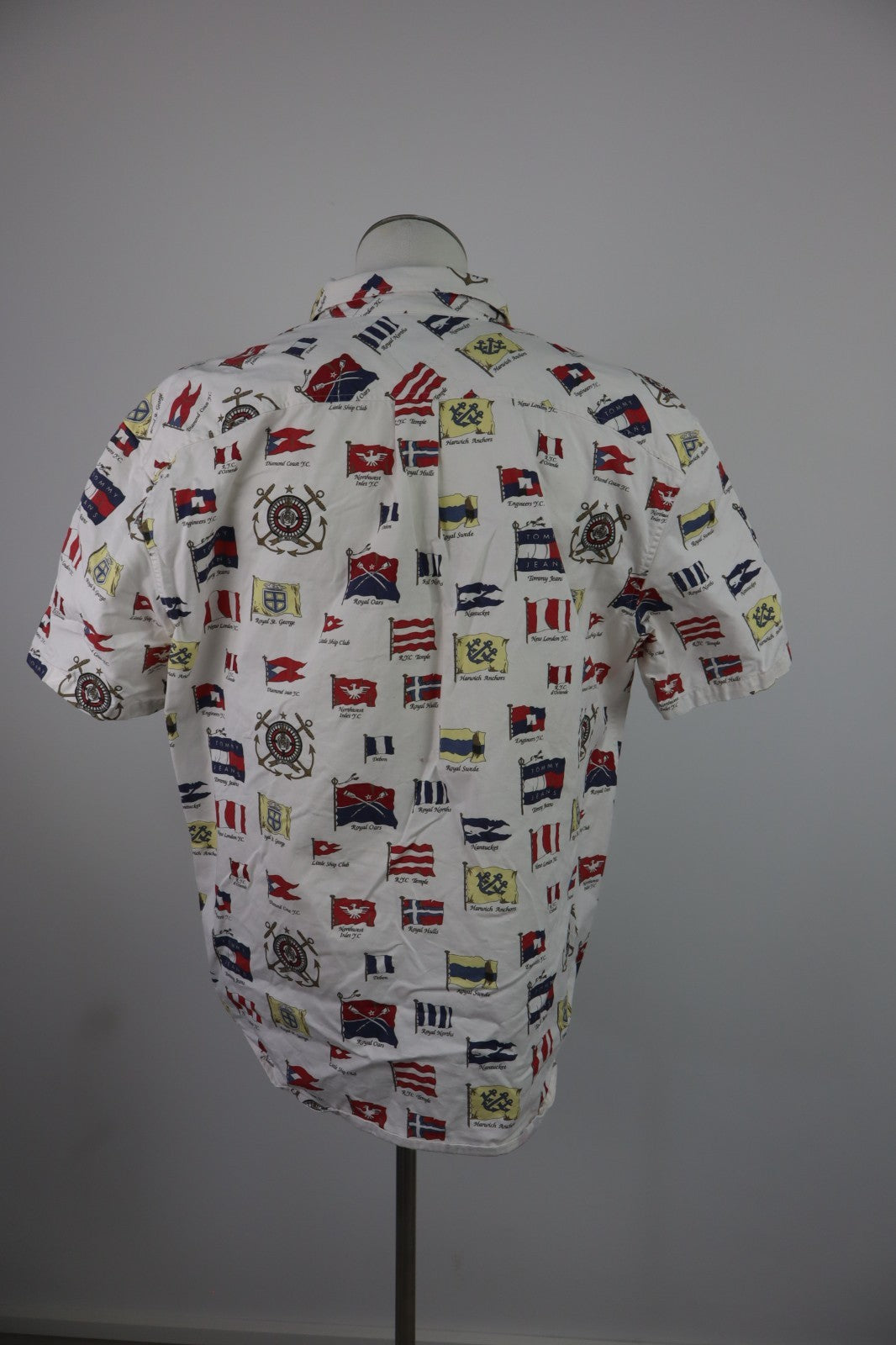 TOMMY HILFIGER JEANS CAMICIA SHIRT UOMO Tg L MAN VINTAGE CASUAL COTONE